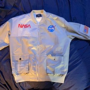 Custom nasa light bomber jacket unused 25% code